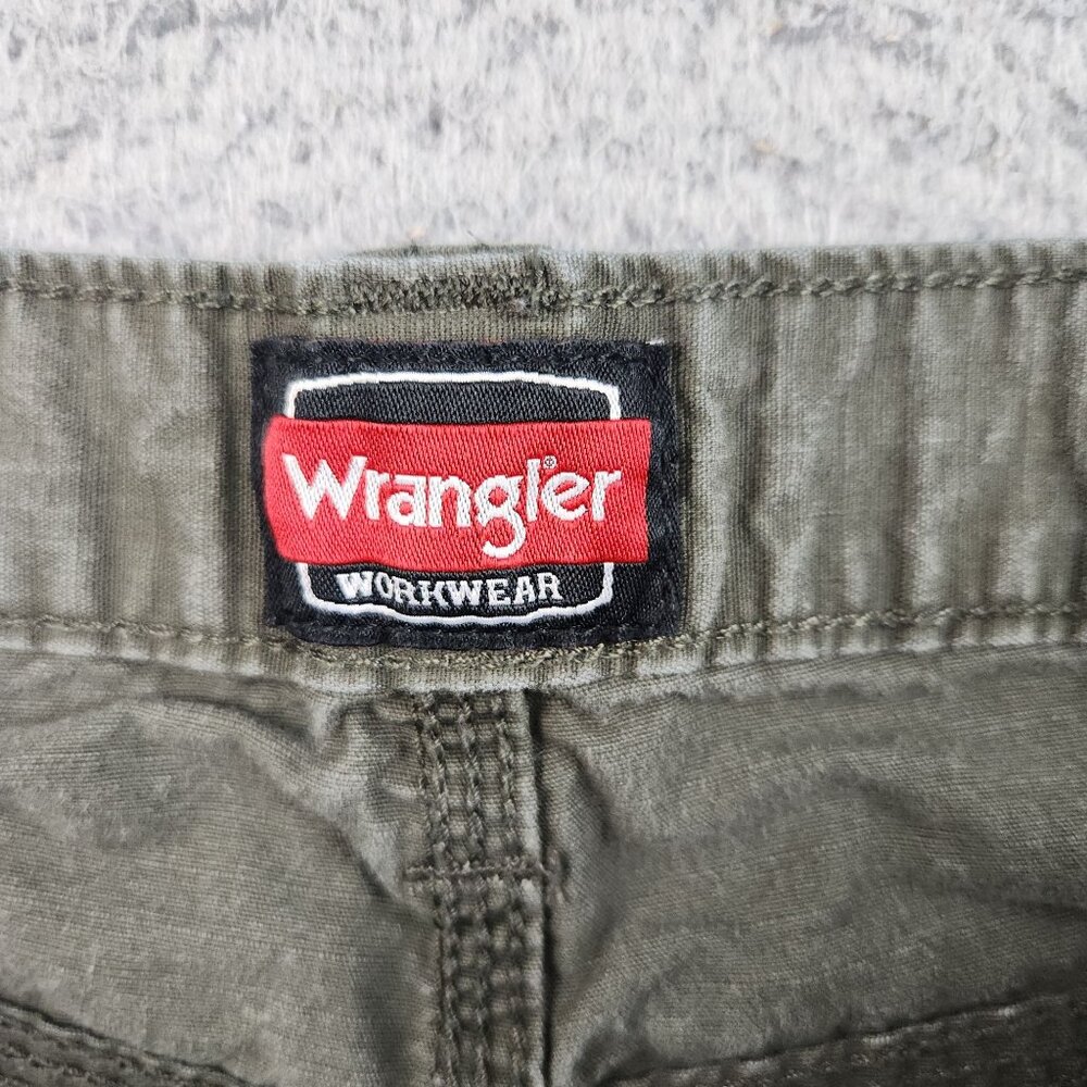 Wrangler Workwear Pants Men's 34x30 Ripstop Straight Leg Green - Picture 7 of 9
